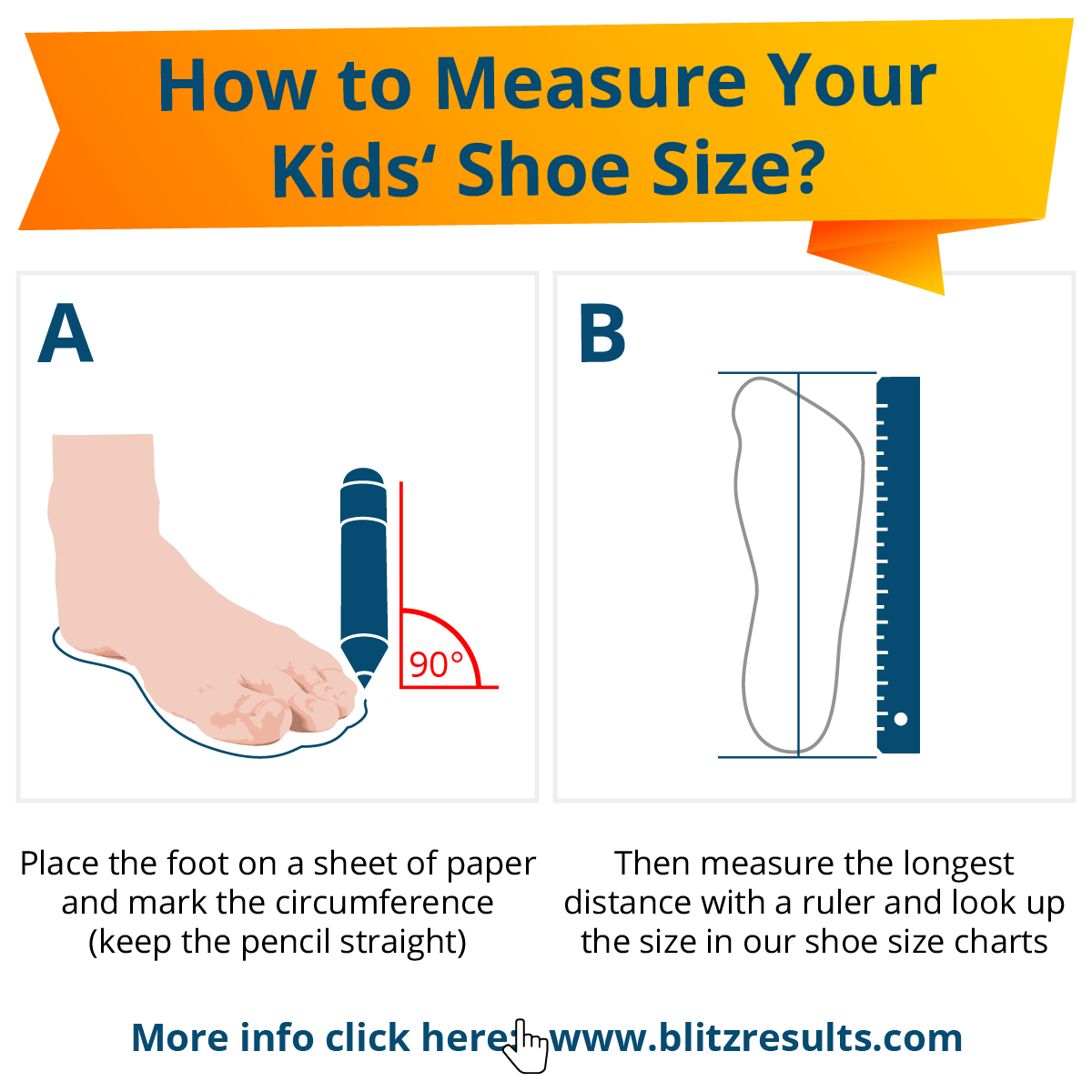 footwear size chart kids