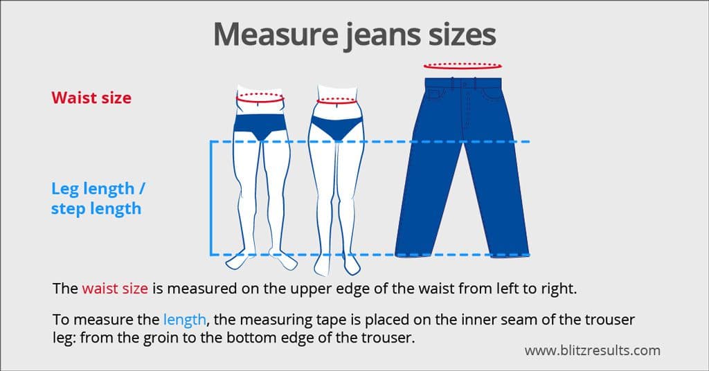 Jeans Size Charts for Wrangler, Diesel, Levi's + Many More!