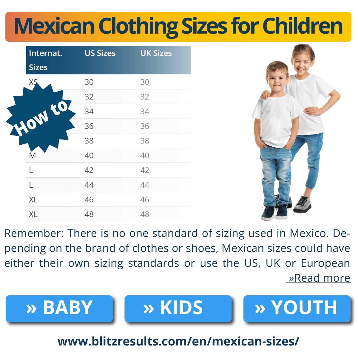 kids shoe size conversion mexico to us